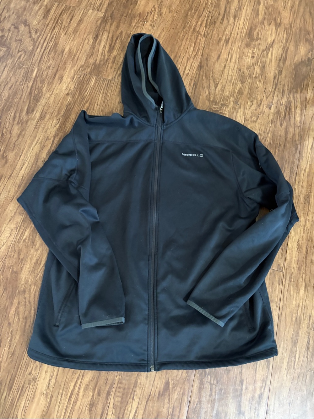 Merrell Men's Black Lightweight Hooded Jacket